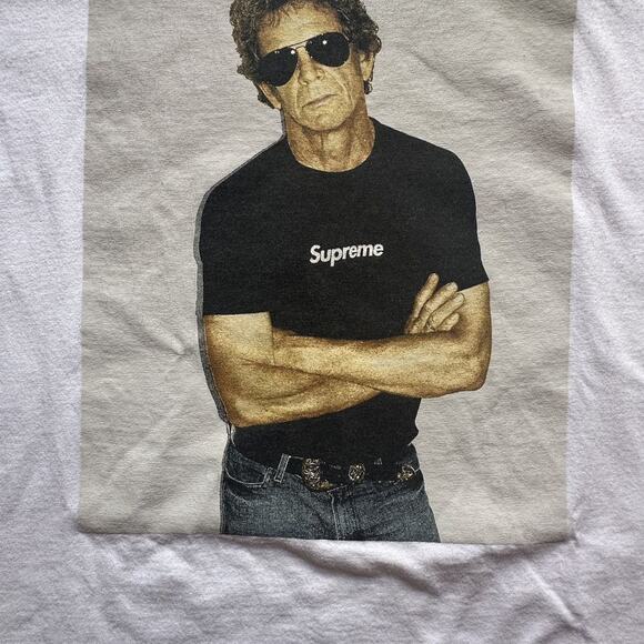 Supreme Photo Tee Lou Reed – Size Medium – Gently Used - Picture 6 of 7
